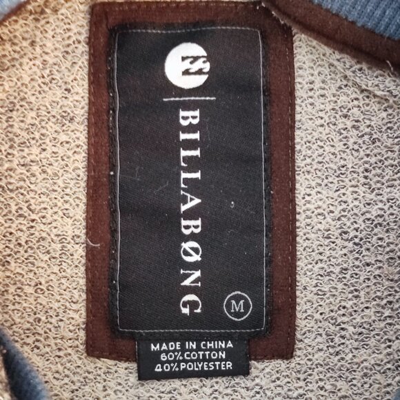 Billabong knitted hoodie men's size M grey kangaroo pocket - Picture 4 of 10